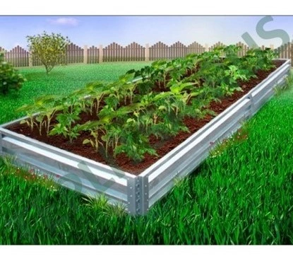 Грядки Оцинкованные Высокие 0.5м Грядки Оцинкованные Высокие 0.5м